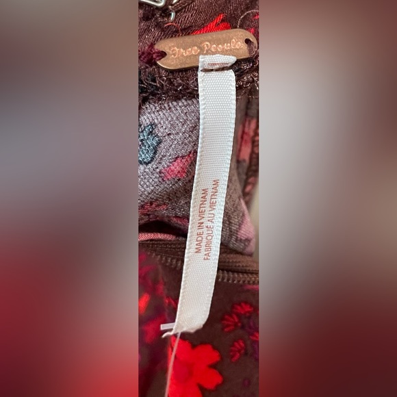 Free People “It Takes Two” Wrap Dress in Plum Combo Mini Dress (M) - Picture 10 of 11